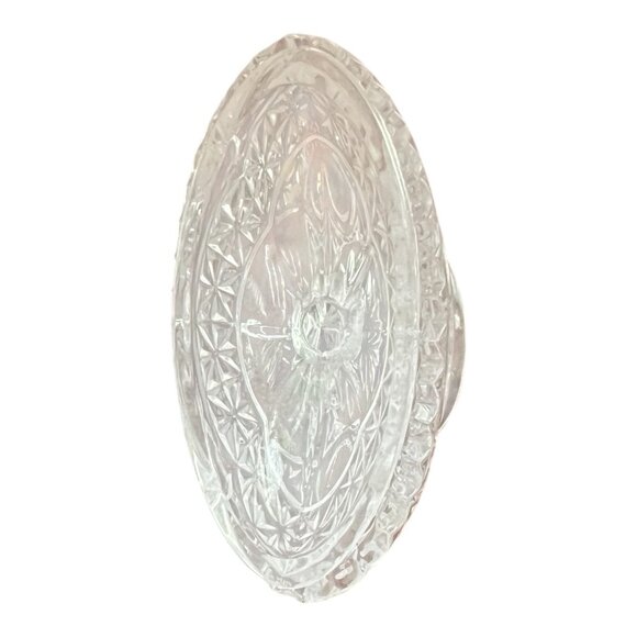 Hofbauer Byrdes Crystal Oval Covered Candy Dish With Bird Lid Made Germany 4X4X2 - Picture 6 of 8